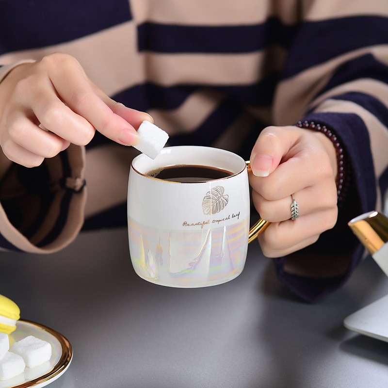Ceramic water sets, light luxury Nordic-style coffee sets, home living room tea sets, cups, single cups, cold water kettles, ceramic cups, ceramic teapots, trays detail image 4