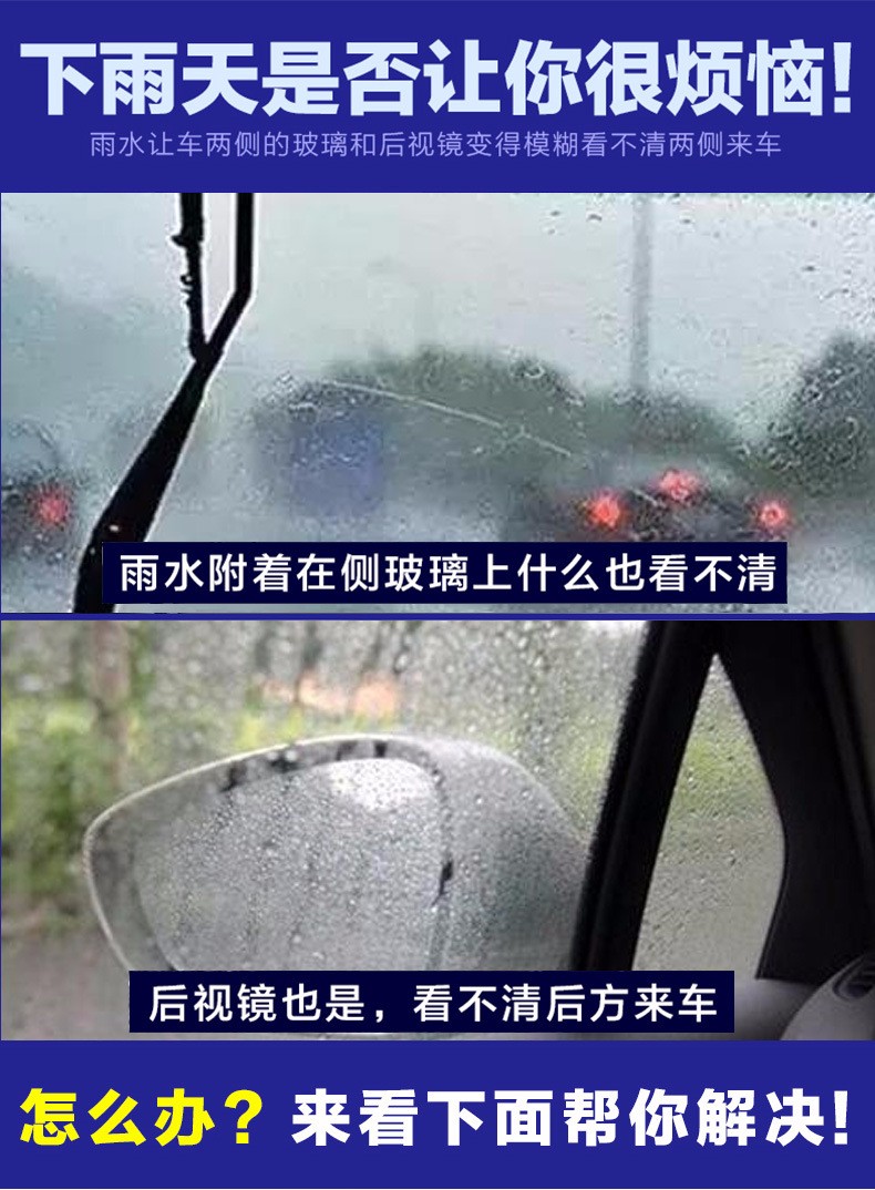汽车镀膜剂后视镜防雨玻璃防雨剂除雨驱水剂汽车镀膜剂详情图1