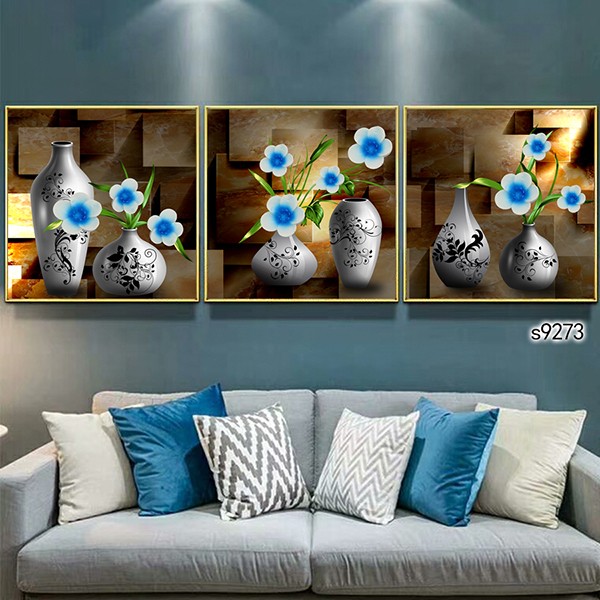 Landscape Seaside Sailboat Painting Core Modern Simple Triplet Frameless Picture Ice Crystal Painting Core Venice Town Landscape Building undefined