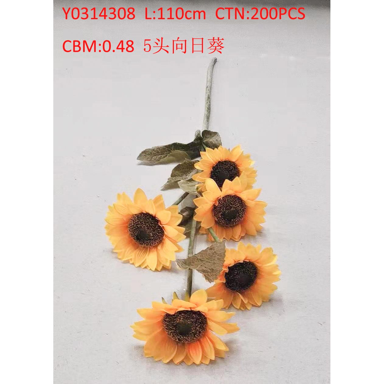 5 head sunflowers Y0314308