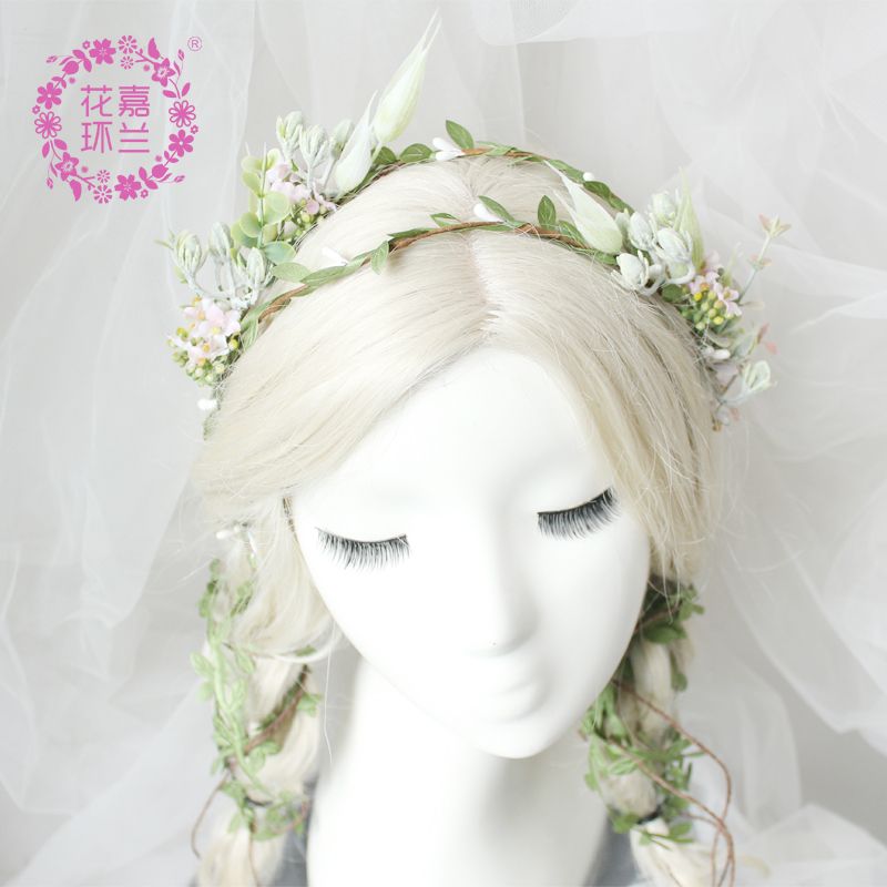 Jialan Factory wholesals forest-style tassels and garlands for outdoor shooting. Princess-style headbands are also suitable for adults to wear details Picture