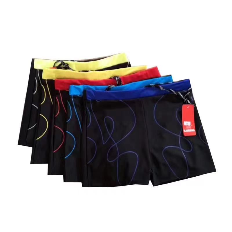 B Swim Shorts Men's Awkwardness Loose Boxer Shorts Men's Swimsuit Professional Quick Drying Swimming Trunks Hot Spring Bathing Trunks Gear 25