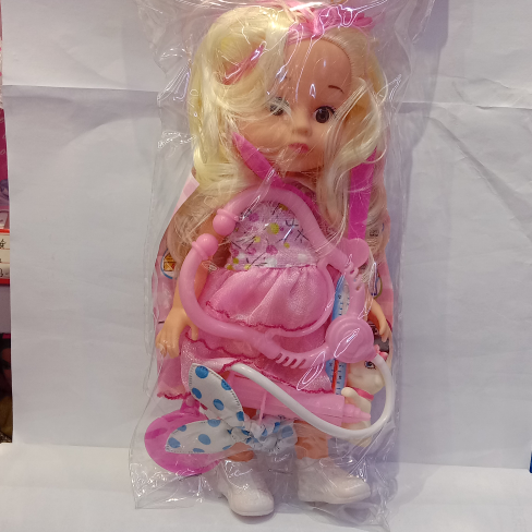 10-inch vinyl doll with 3D eyes