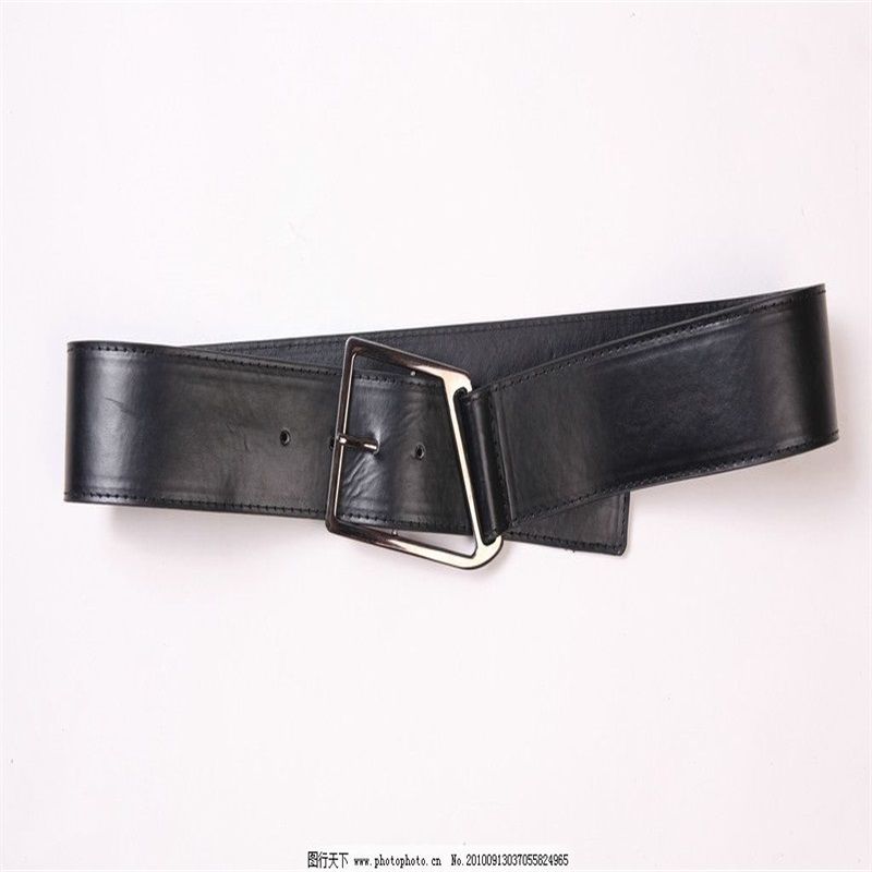 Men's buckle belt, retro top layer pure cowhide belt, men's versatile denim pure copper buckle belt 876819
