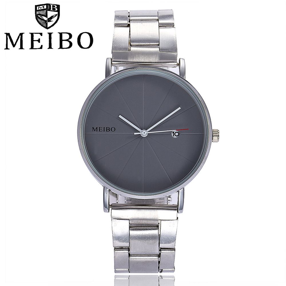 Amazon leisure women's watch simple calendar alloy steel band women's watch AliExpress explosive steel band watch