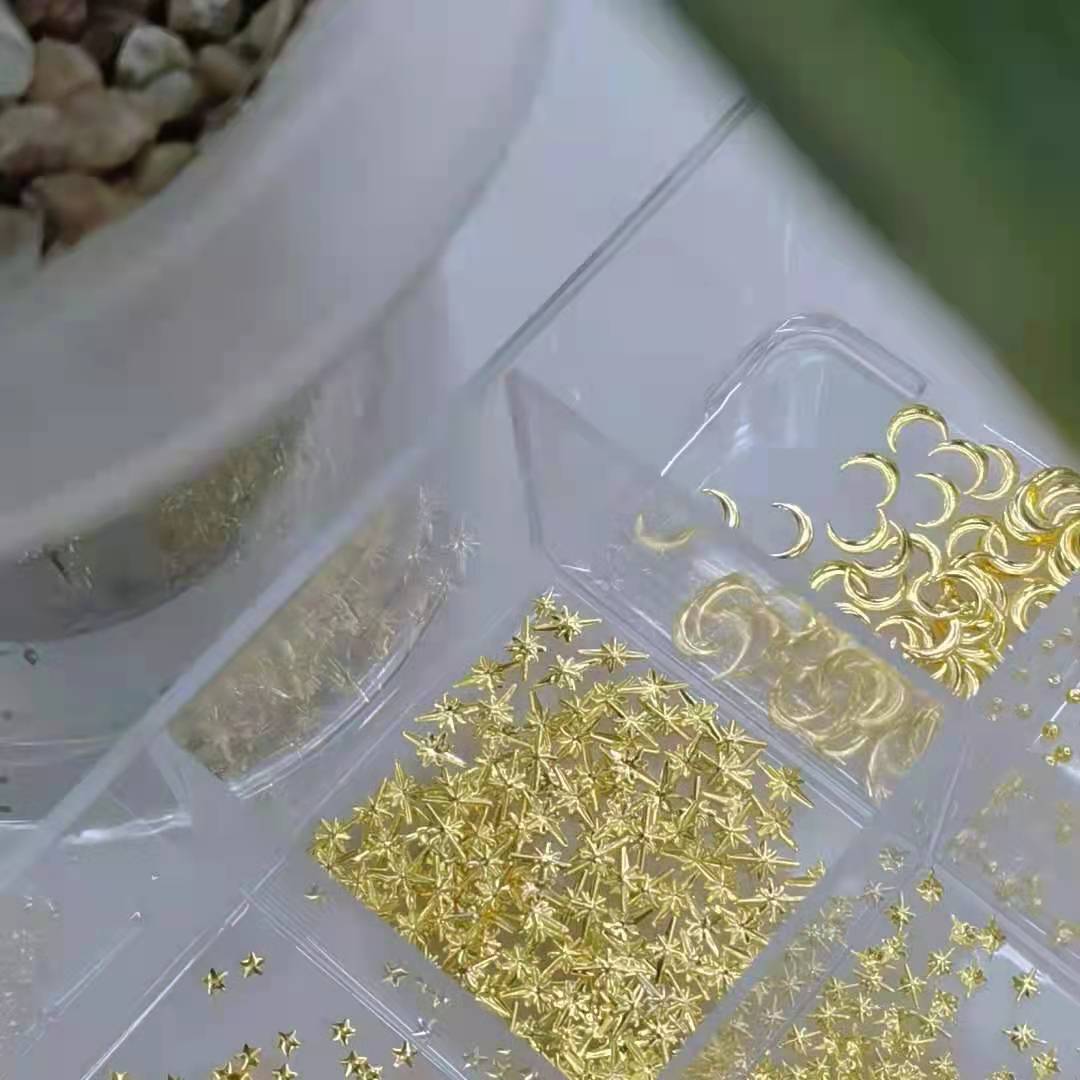 5X8 Starlight nail Art accessories Metal Patches, a trendy bestseller from Japan and South Korea details Picture