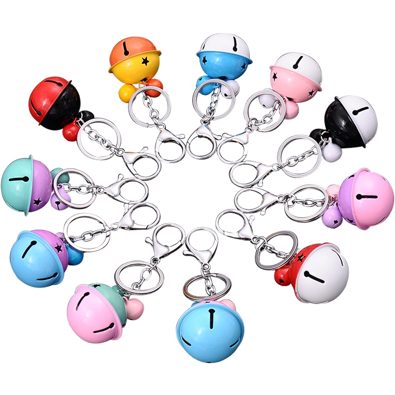 Three-piece bell keychain series mix