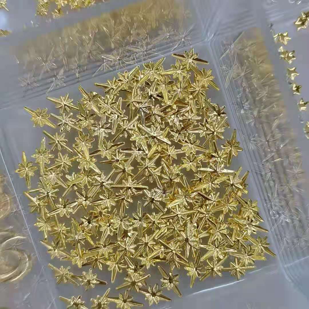 5X8 Starlight nail Art accessories Metal Patches, a trendy bestseller from Japan and South Korea full figure