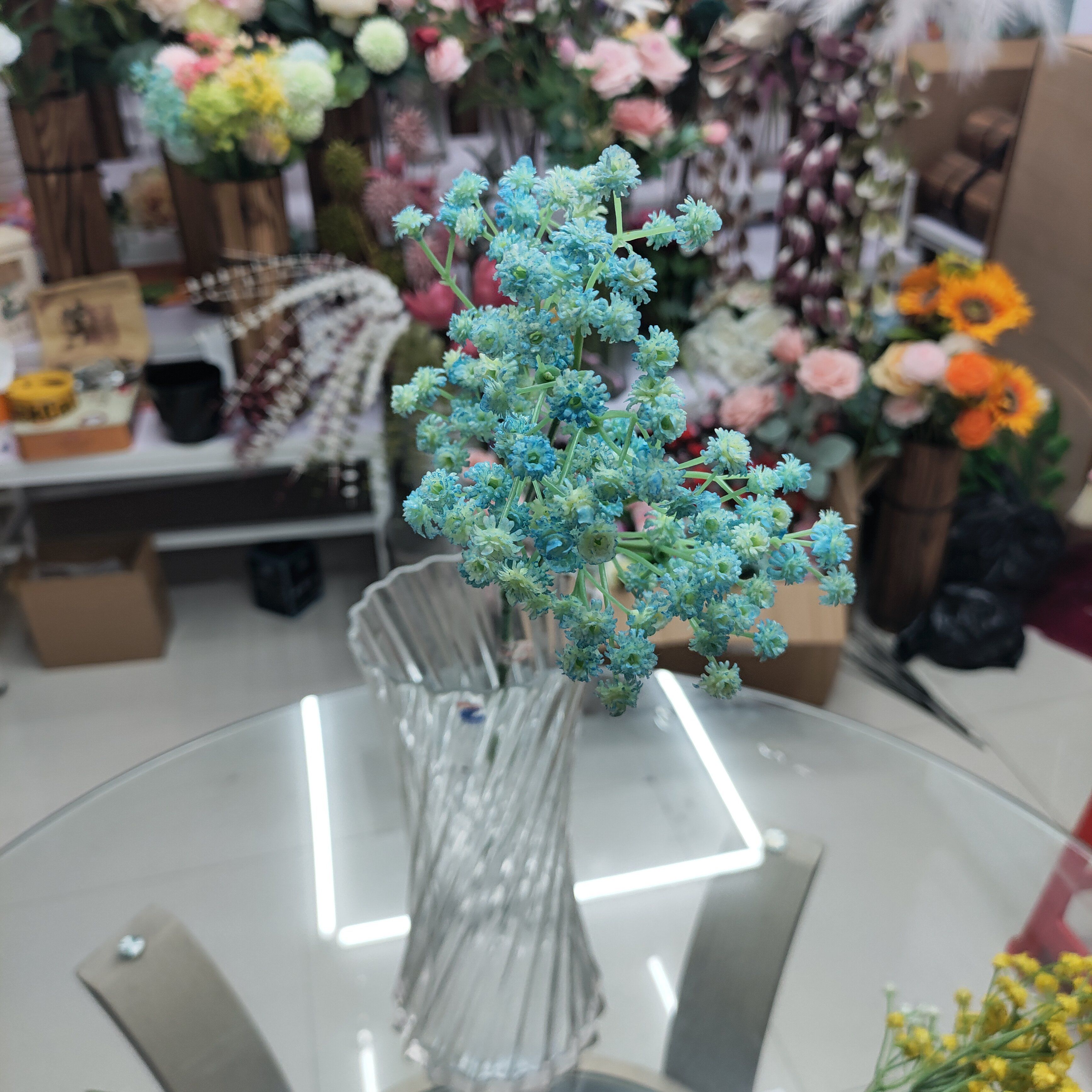 Yiwu Chengyu Artificial Flower Premium Starry Sky Blue