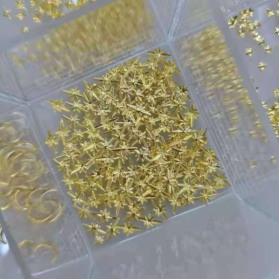 5X8 Starlight nail Art accessories Metal Patches, a trendy bestseller from Japan and South Korea Specification drawing