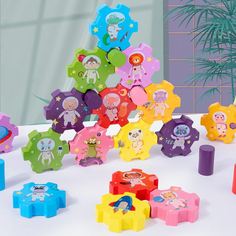 Cross-border balance Jenga building blocks children's intelligence early education Jenga tall baby stacking parent-child game wooden toys Application Scenario