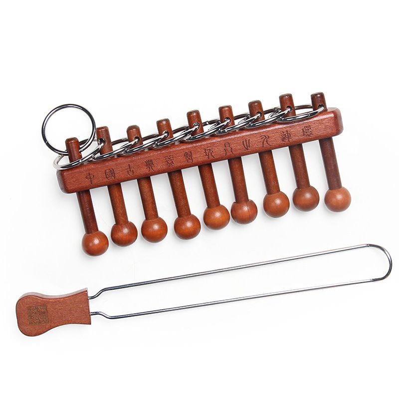 Factory direct marketing puzzle unlock traditional nine serial toys classic adult children ring toy special wholesale details Picture