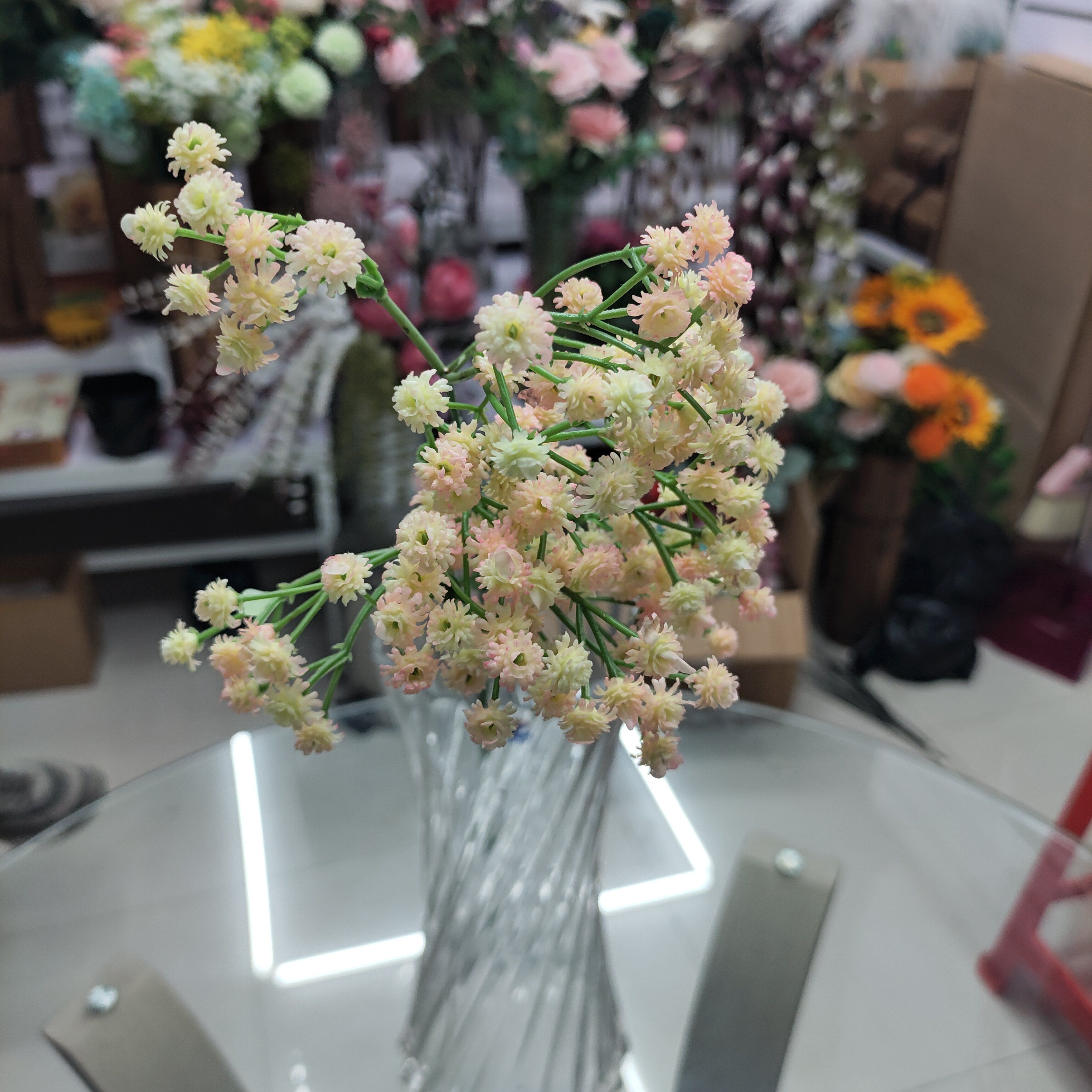 义乌市成裕仿真花满天星粉色