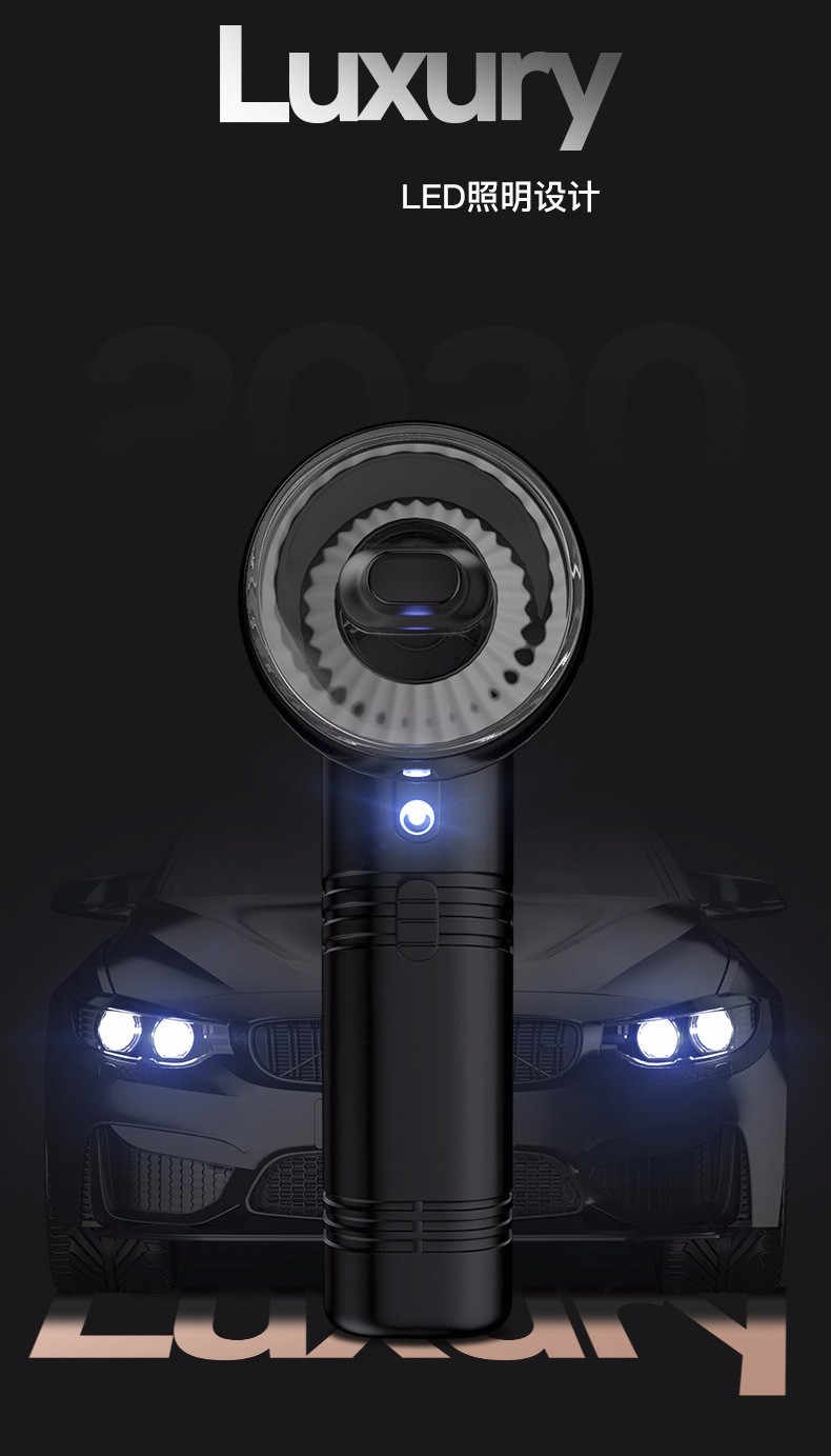 Automotive supplies: Dry and wet dual-purpose cordless car vacuum cleaner, high-power car vacuum cleaner with light, wired detail image 7