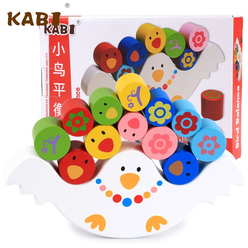 Children's educational toys baby shape matching wooden toys wisdom multicolored set column factory lot
