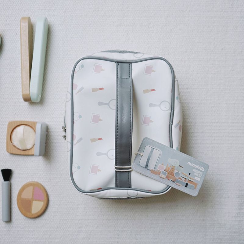 Children's makeup toys Haircuts wooden imitation comb splint lipstick perfume girls play house handbag set