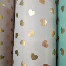 Hot gold heart white cloth