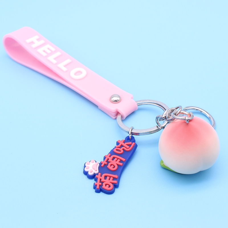 Fruit three piece key chain plus string series mixed 1