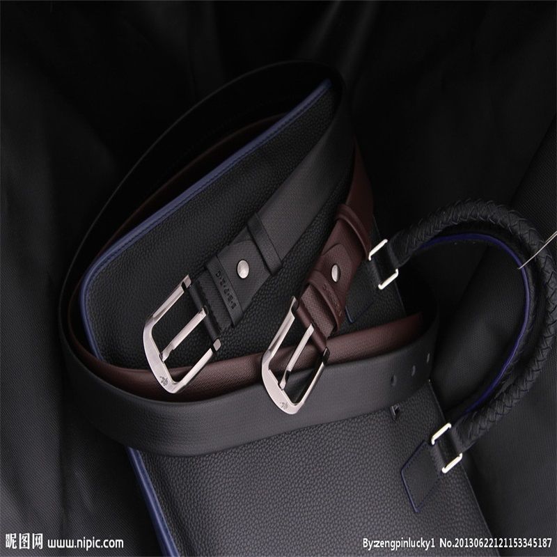 Men's buckle belt retro top layer pure cowhide belt men's versatile denim pure copper buckle belt 876771