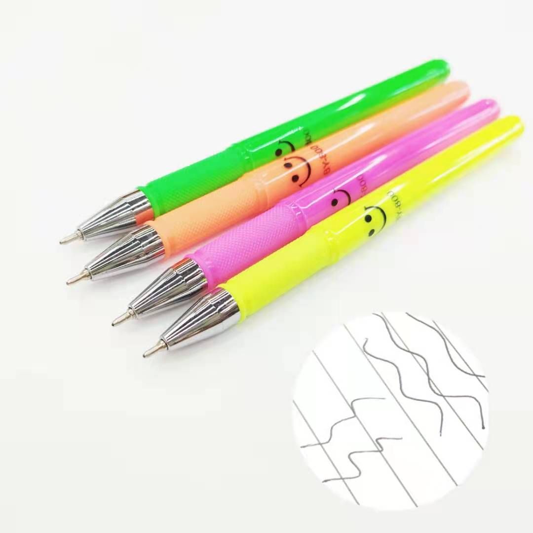 Creative candy-colored smiling gel pen, simple gel pen, student writing pen Item Picture