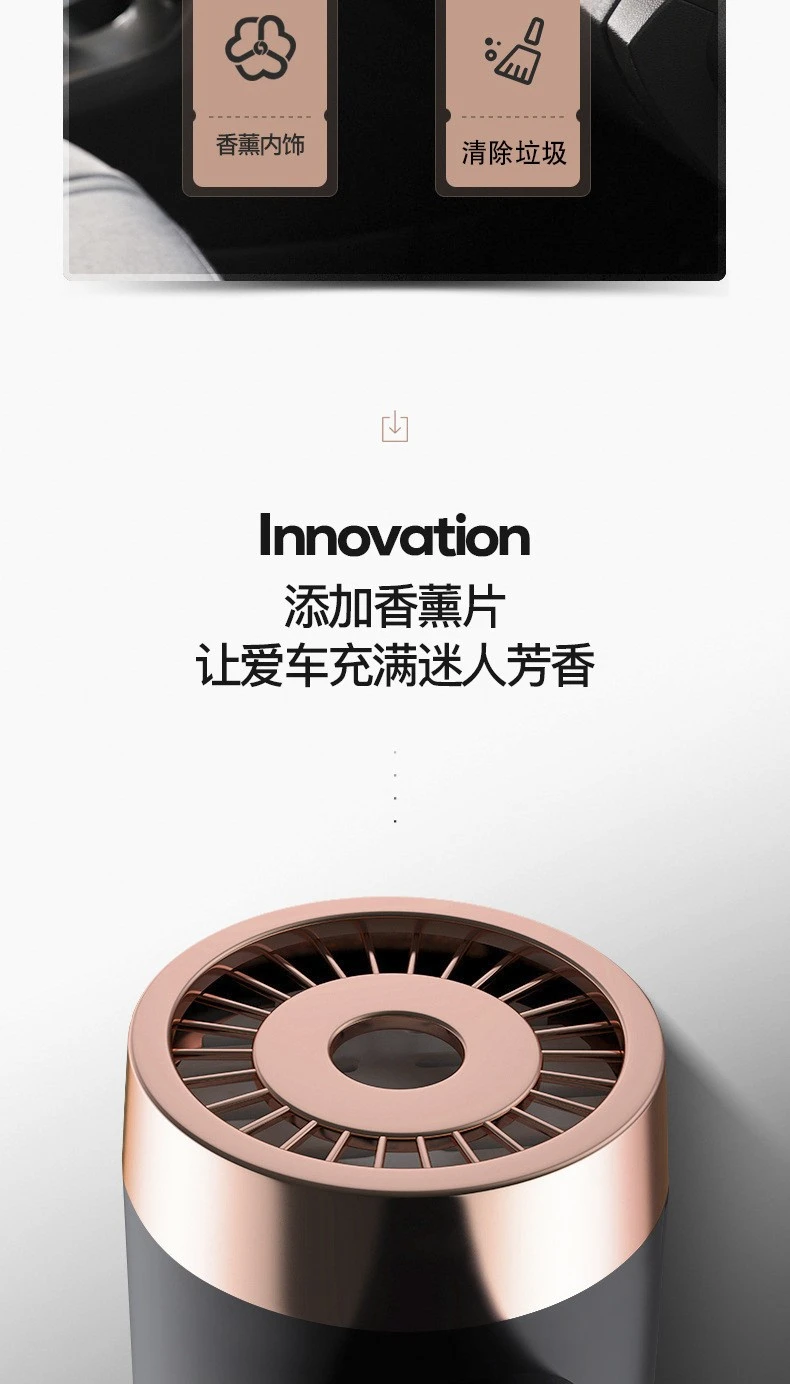 Automotive supplies: Dry and wet dual-purpose cordless car vacuum cleaner, high-power car vacuum cleaner with light, black wired detail image 11