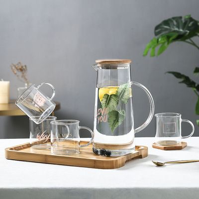 ins轻奢风高档茶具高硼硅玻璃杯套装欧式创意简约家用茶杯批发