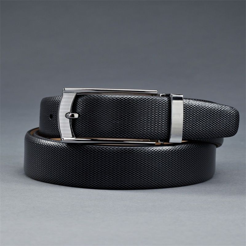 Men's buckle belt retro top layer pure cowhide belt men's versatile denim pure copper buckle belt 876795