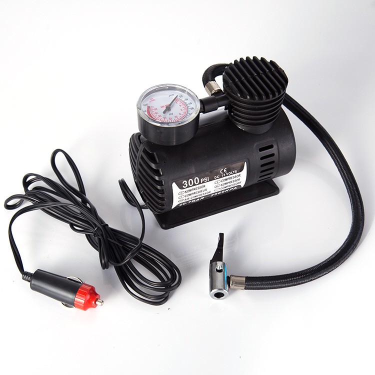 Mini car air pump, locomotive vehicle-mounted air pump, gift type, portable car tire, small air pump detail image 1