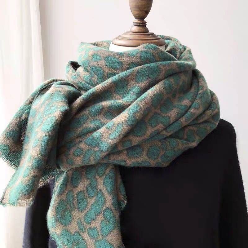 Ladies' Autumn And Winter Coats All Casual Explosive Style Learn Lady Retro Fashion Scarf 26985