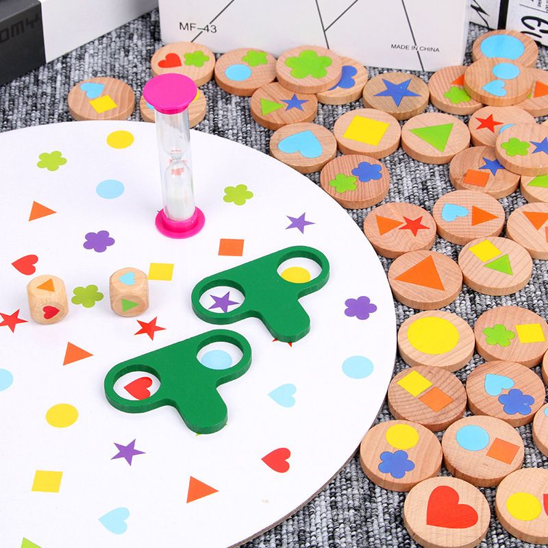 Wooden toys, children's concentration training, magnetic fishing set, early education and intelligence interactive games for kindergarten babies