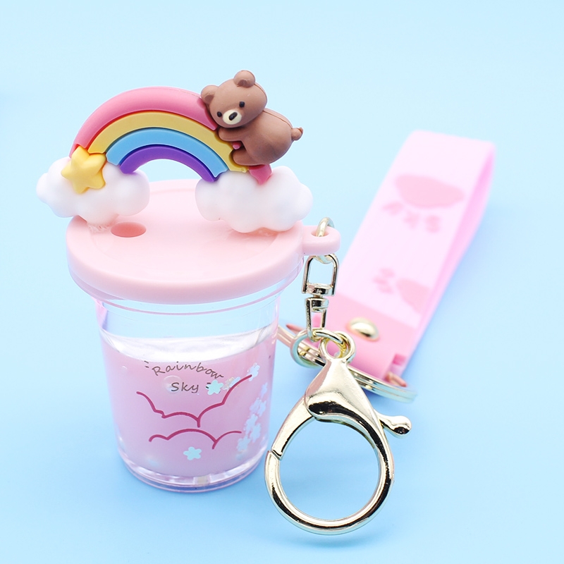 Acrylic bottle three-piece set keychain series mix 2
