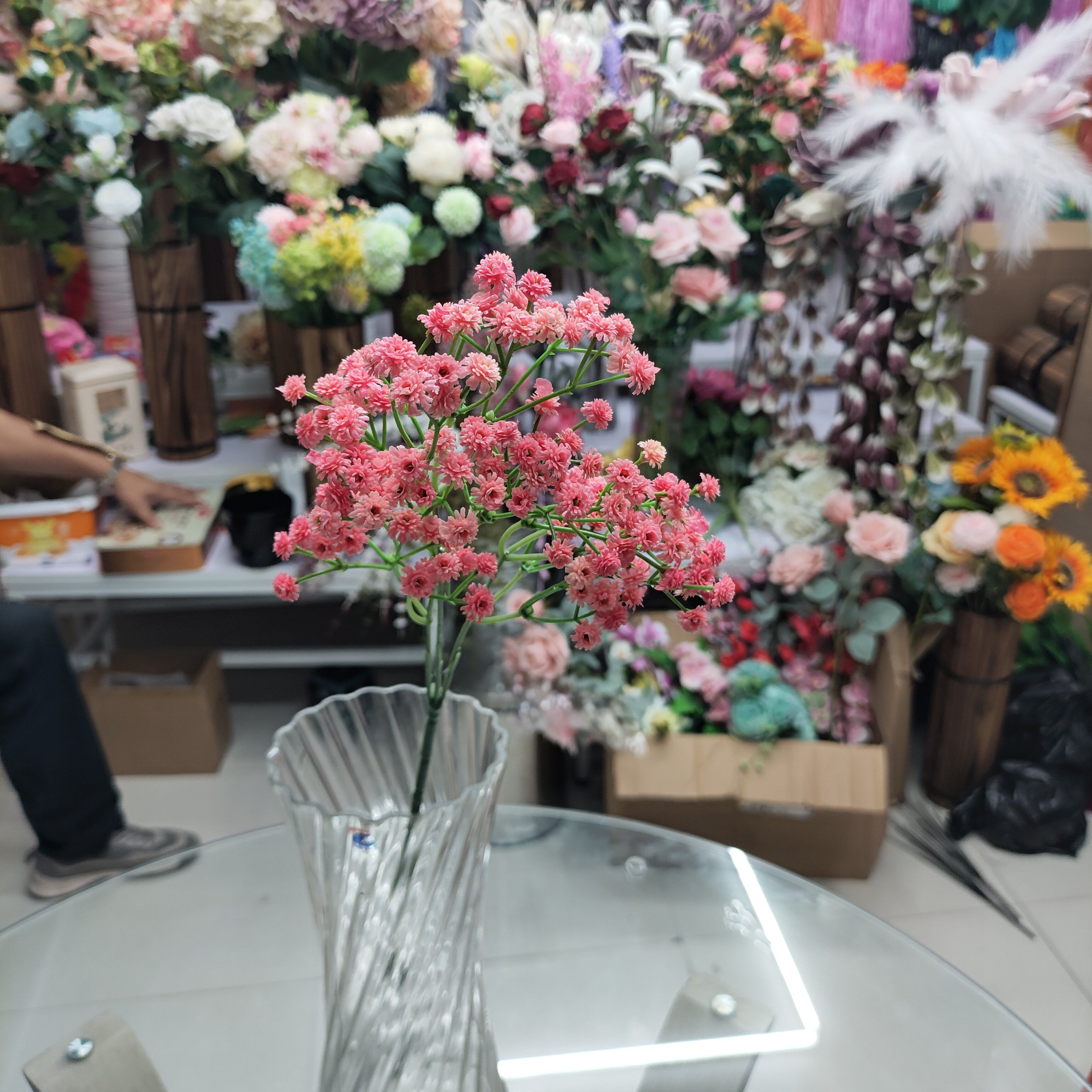 义乌市成裕仿真花满天星红色