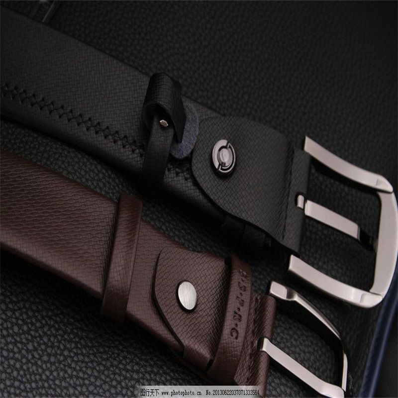 Men's buckle belt, retro top layer pure cowhide belt, men's versatile denim pure copper buckle belt 876828