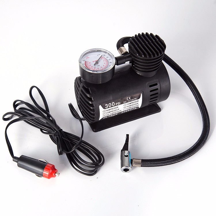 Mini car air pump, locomotive vehicle-mounted air pump, gift type, portable car tire, small air pump detail image 1