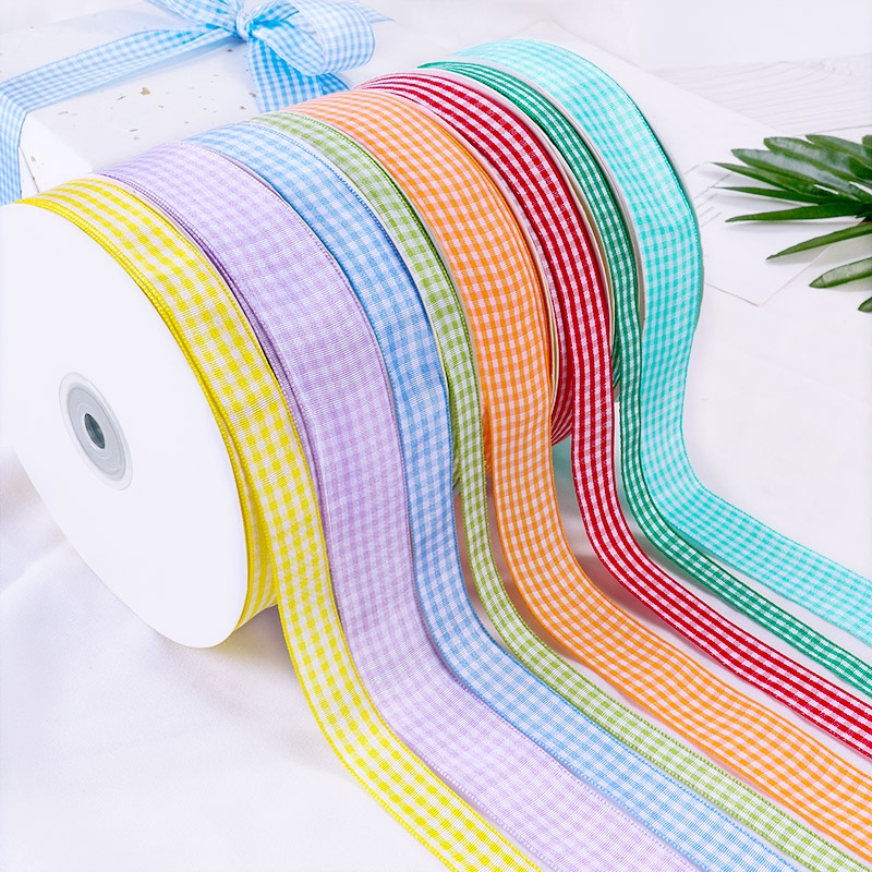 2 Korean yarn cm check with thread DIY making 1 cm 3 ribbon special lace polyester thread grey bright red printing English letter printing five-pointed star screen printing Heat transfer digital printing making flowers jjk