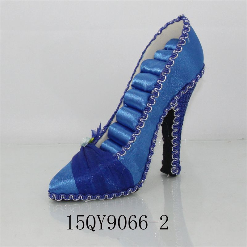 婚纱系列模特首饰架项链耳环架纯色兰色高跟鞋9066-2