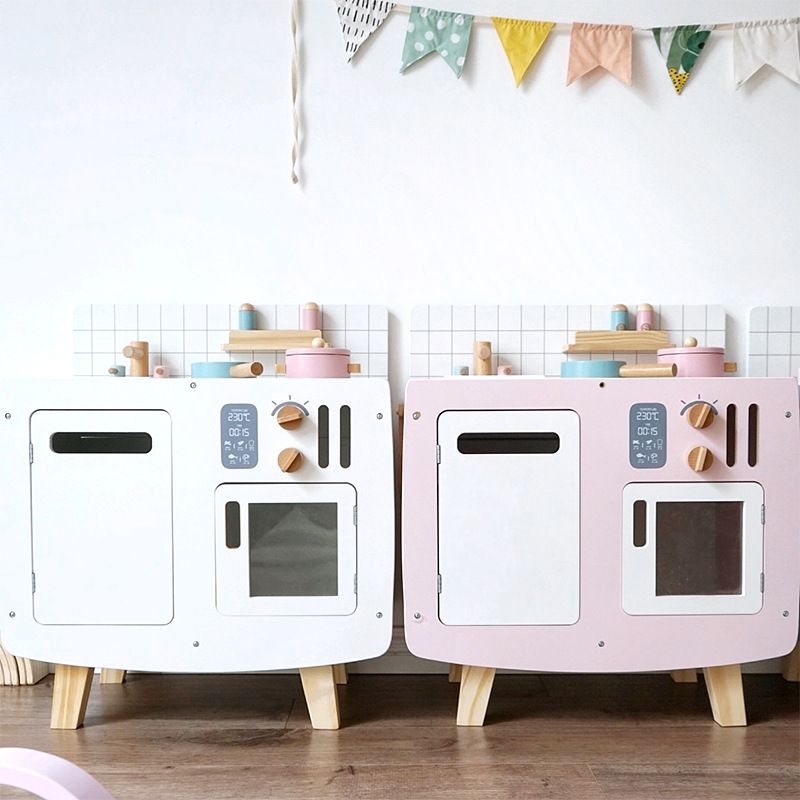 Cross-border Nordic retro children's house play kitchen toy set, simulation kitchenware, girl cooking, rice cooking doll house Specification image