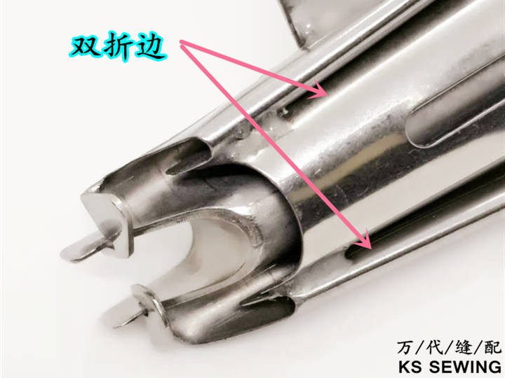 102 Vertical double-tube three-needle five-thread 冚 sewing machine stretching and sewing machine pulling tube double smooth edge binding machine 撸子 four-fold edge sewing machine detail image 5
