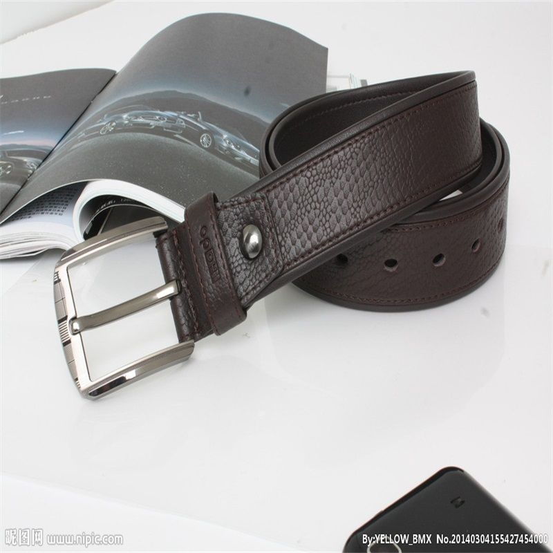 Men's buckle belt retro top layer pure cowhide belt men's versatile denim pure copper buckle belt 876738