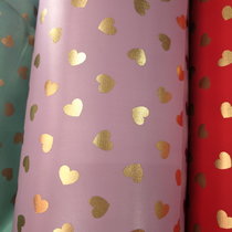 Hot gold heart purple cloth