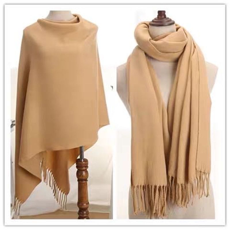 Ladies' Autumn And Winter Coats All Casual Explosive Style Learn Lady Retro Trendy Courtyard Style Scarf 2614