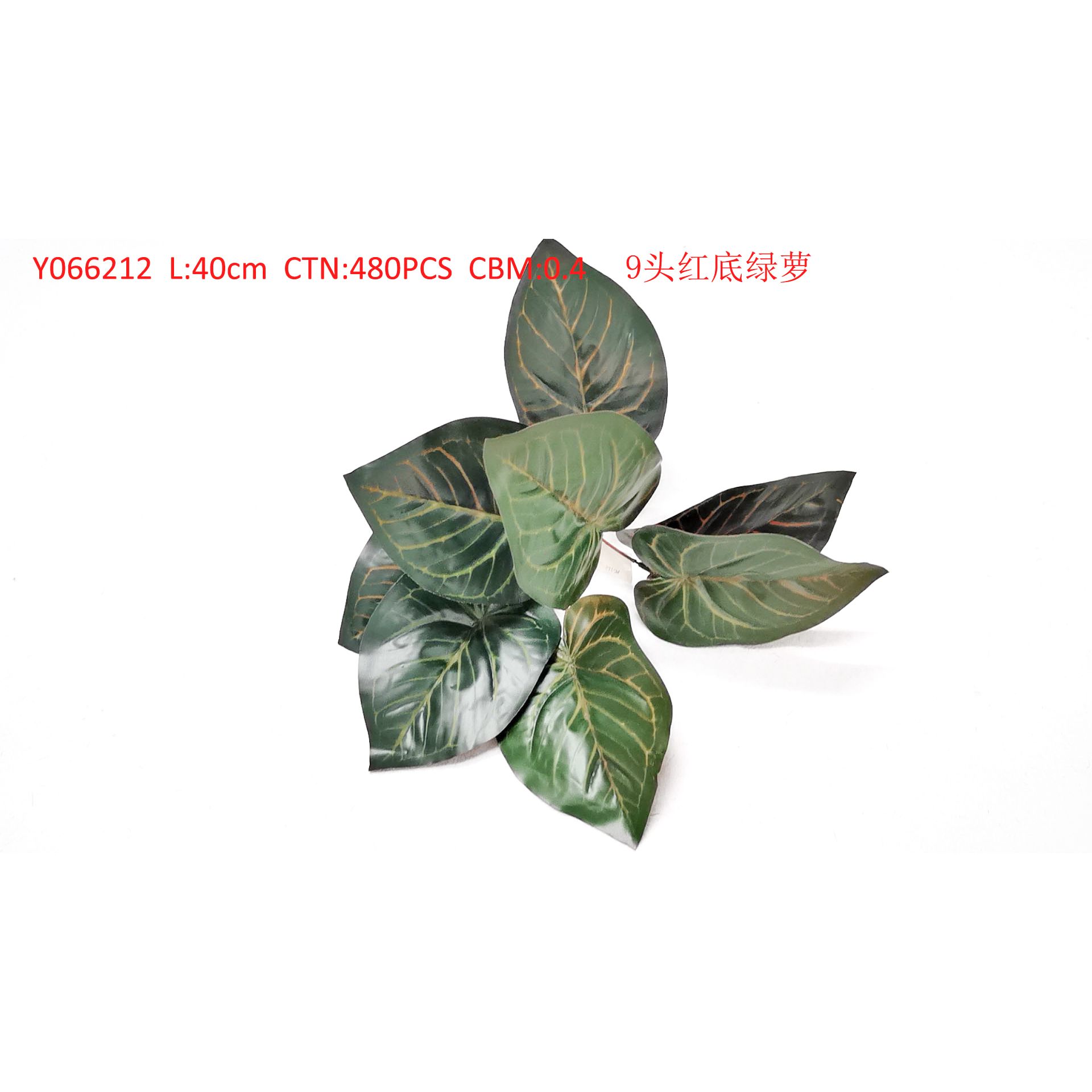 9 head red bottom green plant Y066212