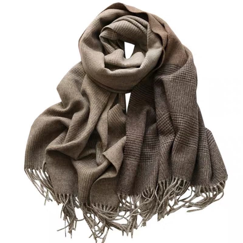 Women's Autumn/Winter Coat Preppy Lady Retro Trendy Casual Explosive Scarf 32