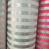 Hot gold striped white cloth