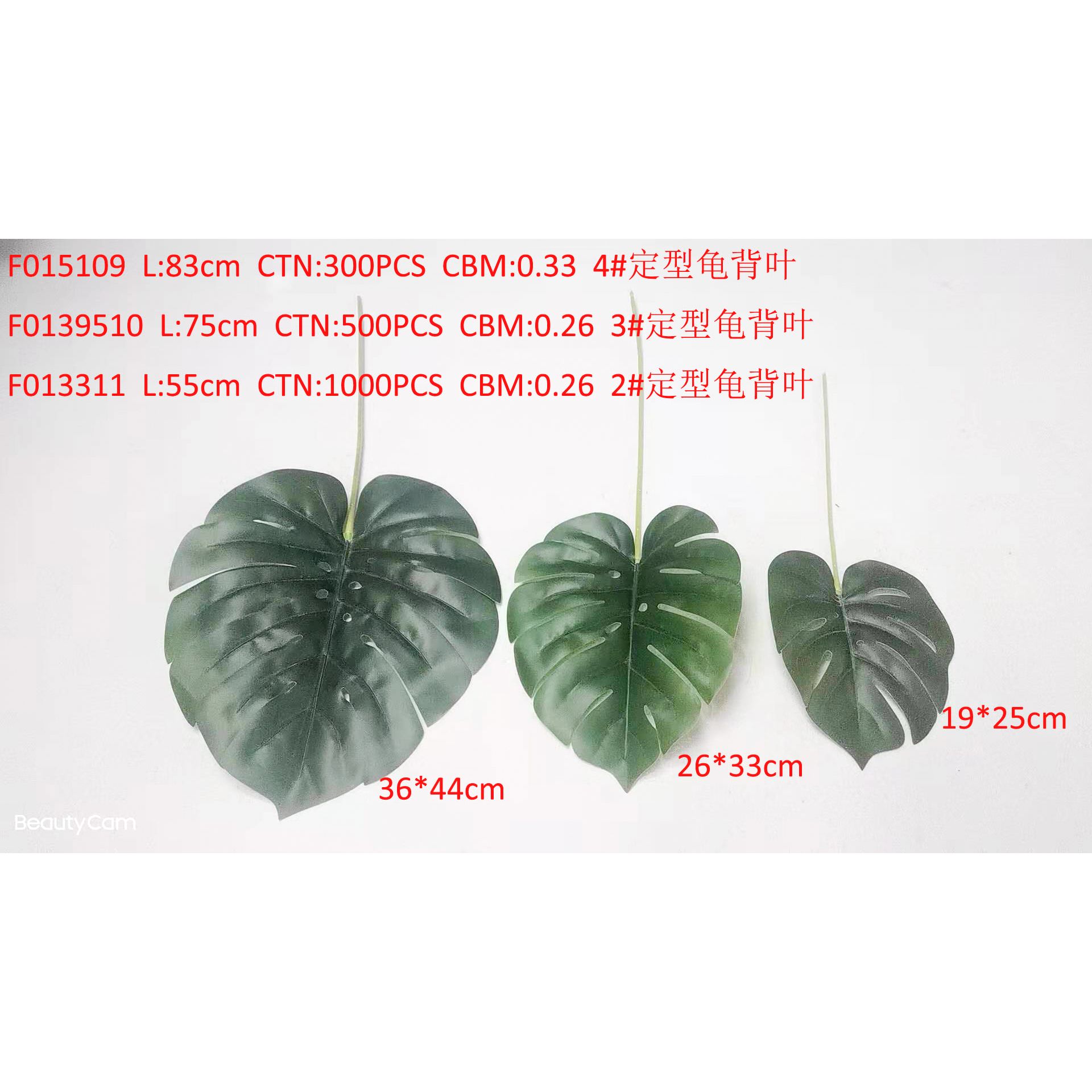 4# Shape turtle back leaves