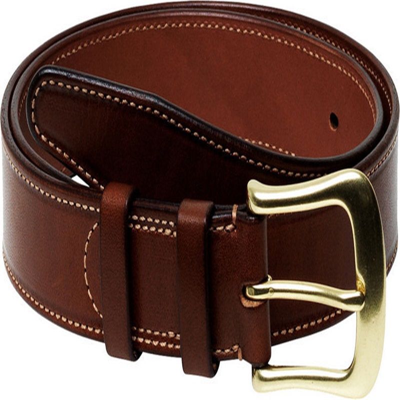 Men's buckle belt retro top layer pure cowhide belt men's versatile denim pure copper buckle belt 876914 style
