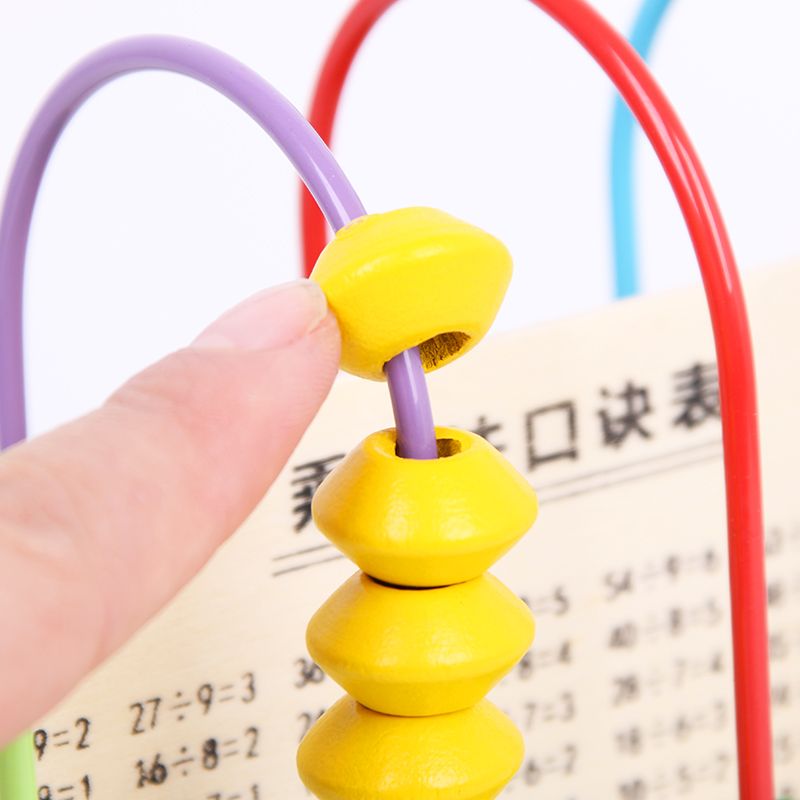The wooden educational multi-functional calculation learning box is highly entertaining and can cultivate logical thinking ability. It is a parent-child game that exercises hand-eye coordination and opens up unlimited imagination space. It is an early education enlightenment toy that accompanies your growth Specification image