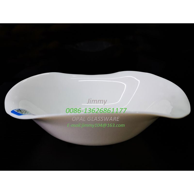 白玉玻璃碗12寸汤碗 12' soup bowl-white opal