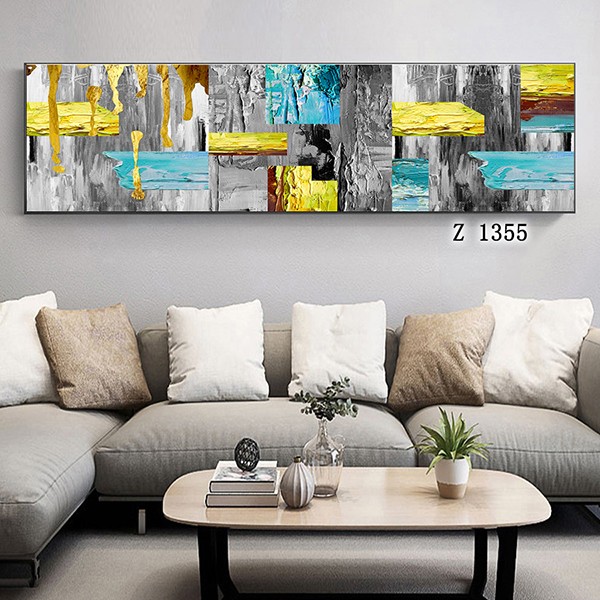 Hotel room corridor decorative paintings, sofa background wall paintings, entrance hall hanging paintings, grand abstract bed head paintings detail image 6