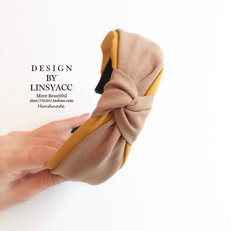 韩国饰品布艺发箍甜美清新头饰发带ins同款成人发卡女可外带详情2